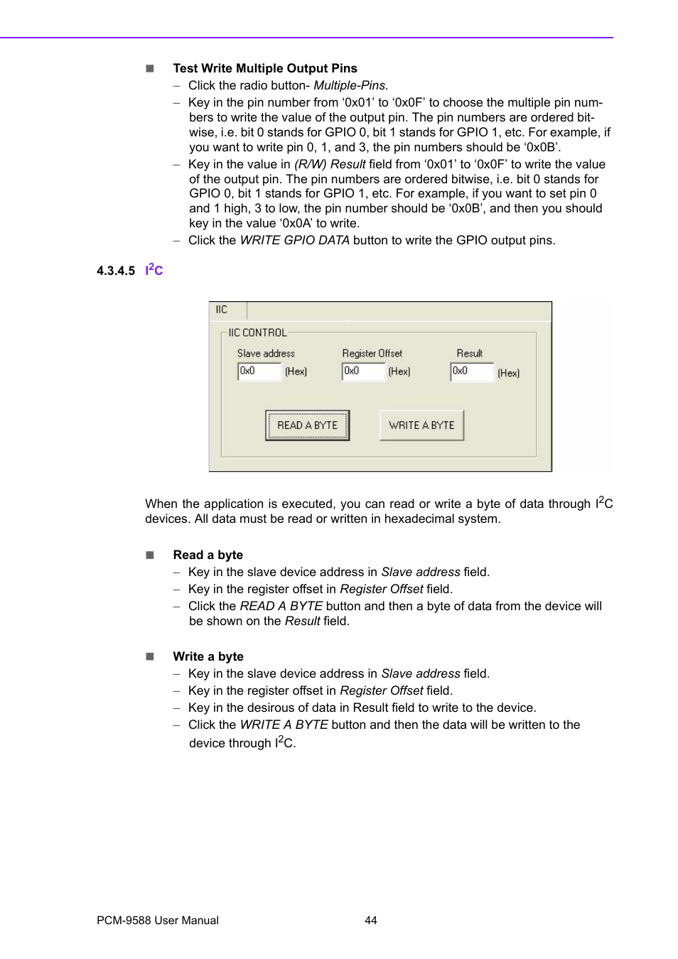 5 i2c | Advantech PCM-9588 User Manual | Page 54 / 104