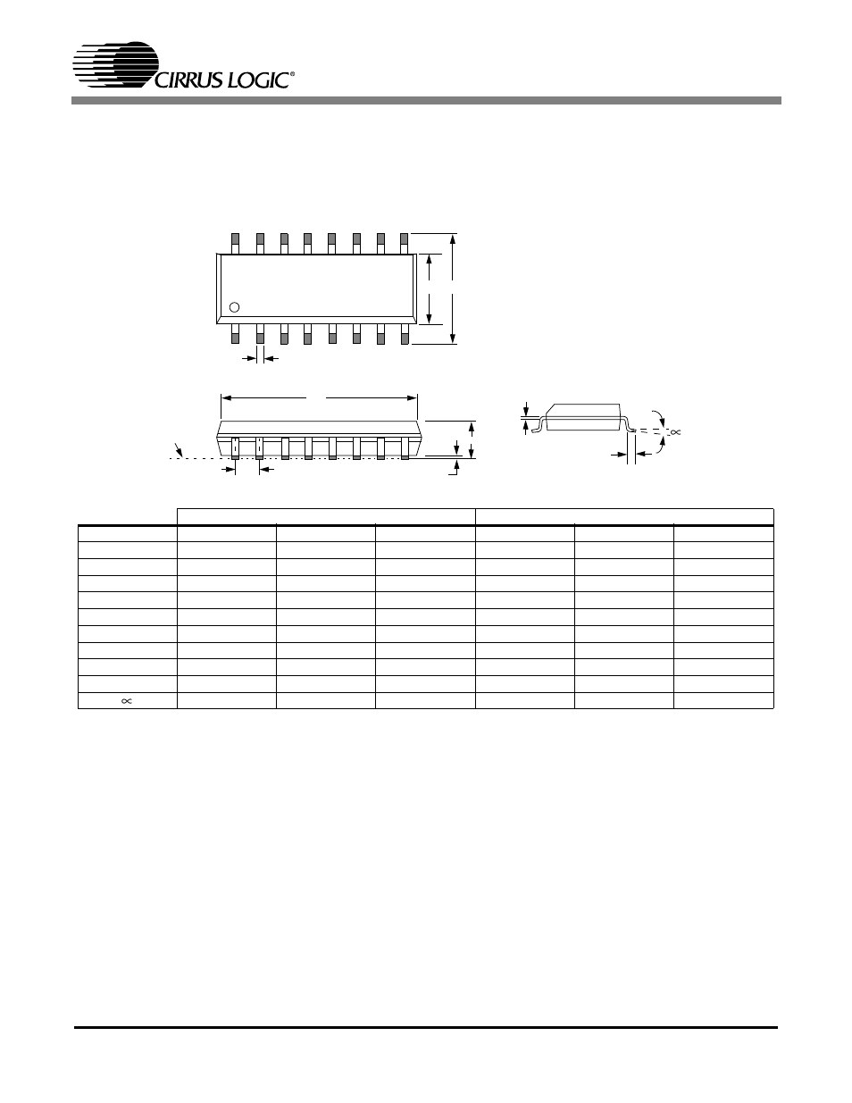 Package dimensions, 1 soic, Cs4341 | Cirrus Logic CS4341 User Manual | Page 32 / 34
