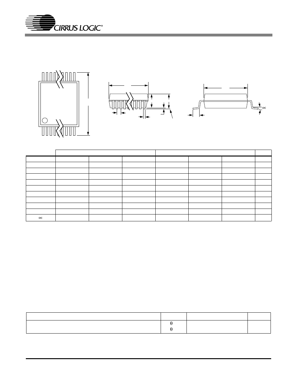 2 tssop, Package thermal resistance, Cs4341 | 16l tssop (4.4 mm body) package drawing | Cirrus Logic CS4341 User Manual | Page 33 / 34