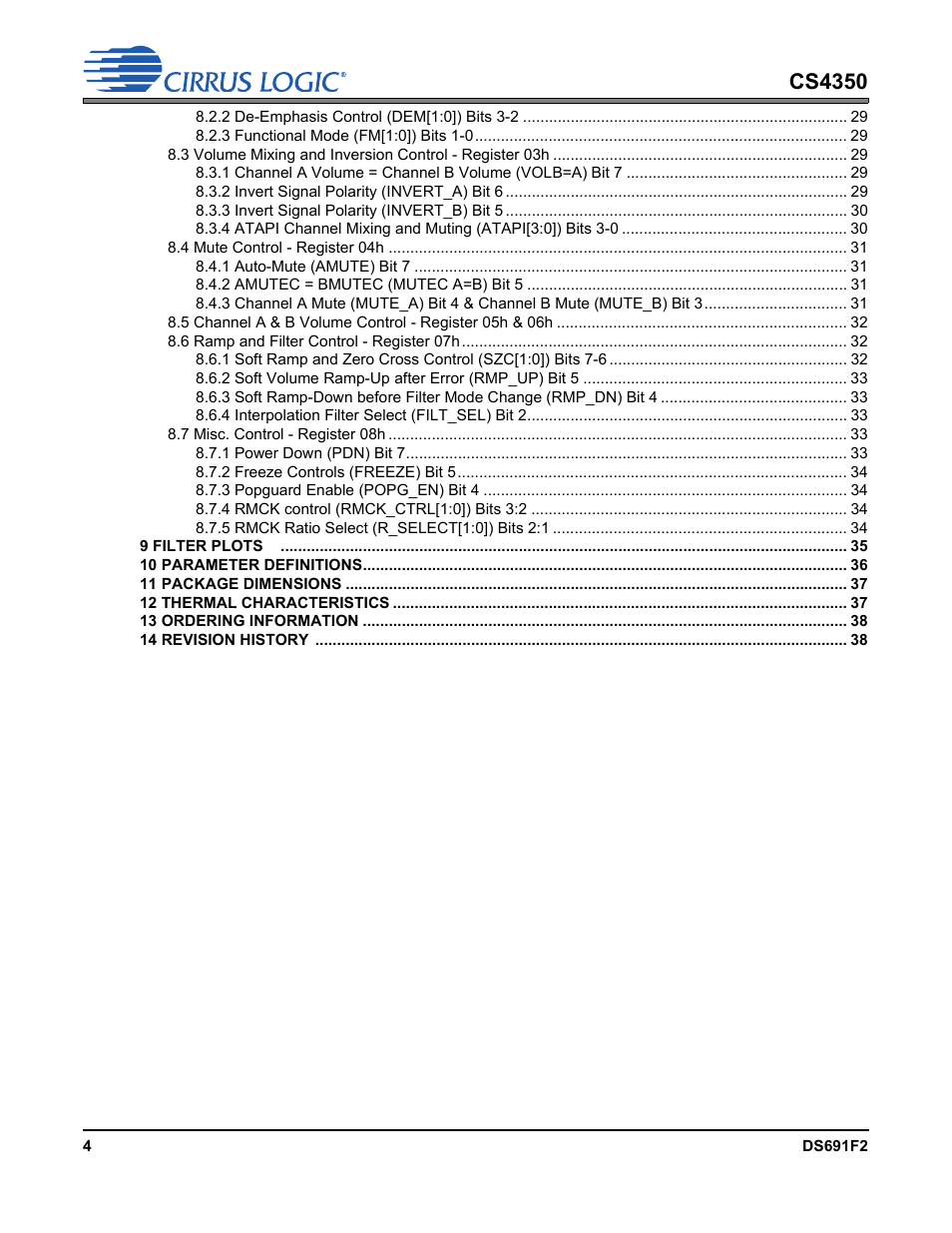 Cs4350 | Cirrus Logic CS4350 User Manual | Page 4 / 38