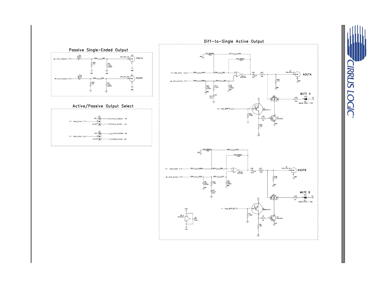 Figure 3. analog outputs, Figure 3.analog outputs, Figure 3 | Cdb4350 | Cirrus Logic CDB4350 User Manual | Page 8 / 16