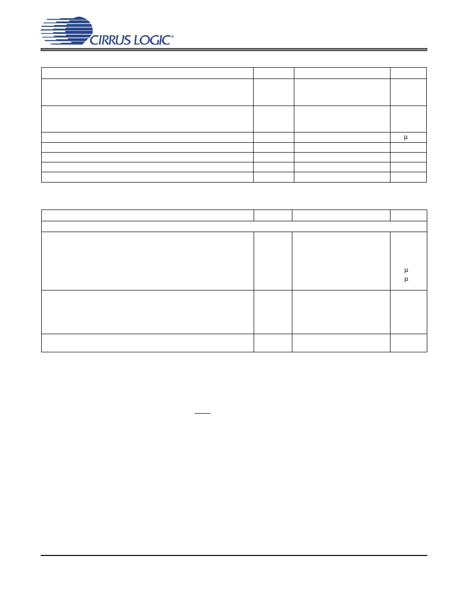 Digital characteristics, Power and thermal characteristics | Cirrus Logic CS4351 User Manual | Page 13 / 37