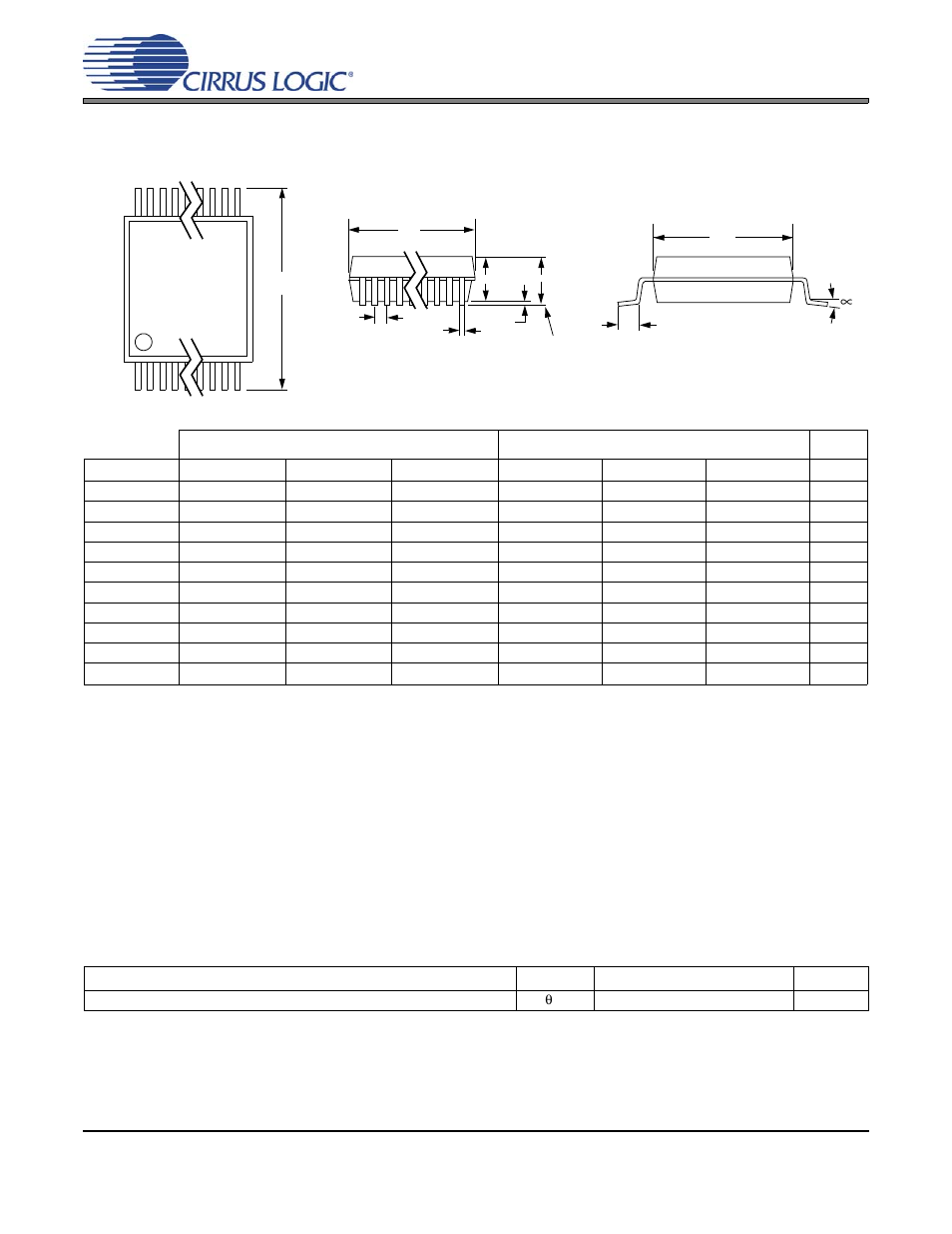 Package dimensions, 20l tssop (4.4 mm body) package drawing | Cirrus Logic CS4351 User Manual | Page 36 / 37