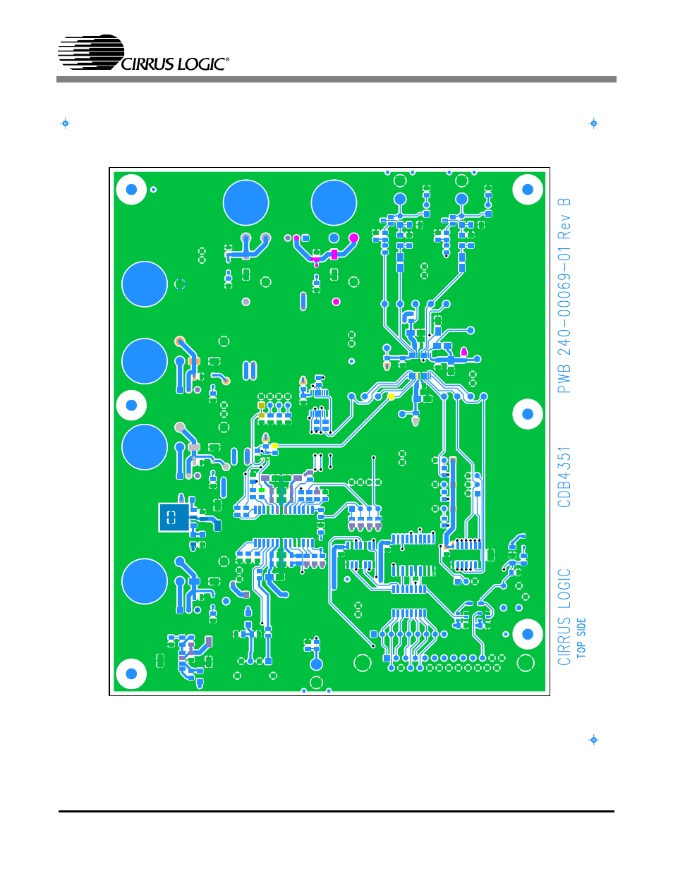 Figure 9. top side, Cdb4351 | Cirrus Logic CDB4351 User Manual | Page 14 / 16