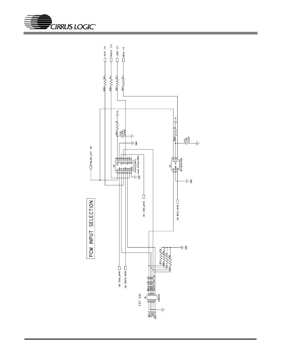 Figure 4. pcm input headers, Cdb4351 | Cirrus Logic CDB4351 User Manual | Page 9 / 16