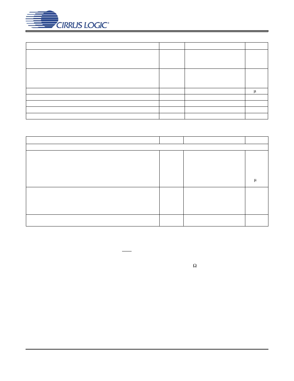 Digital characteristics, Power and thermal characteristics | Cirrus Logic CS4352 User Manual | Page 9 / 20