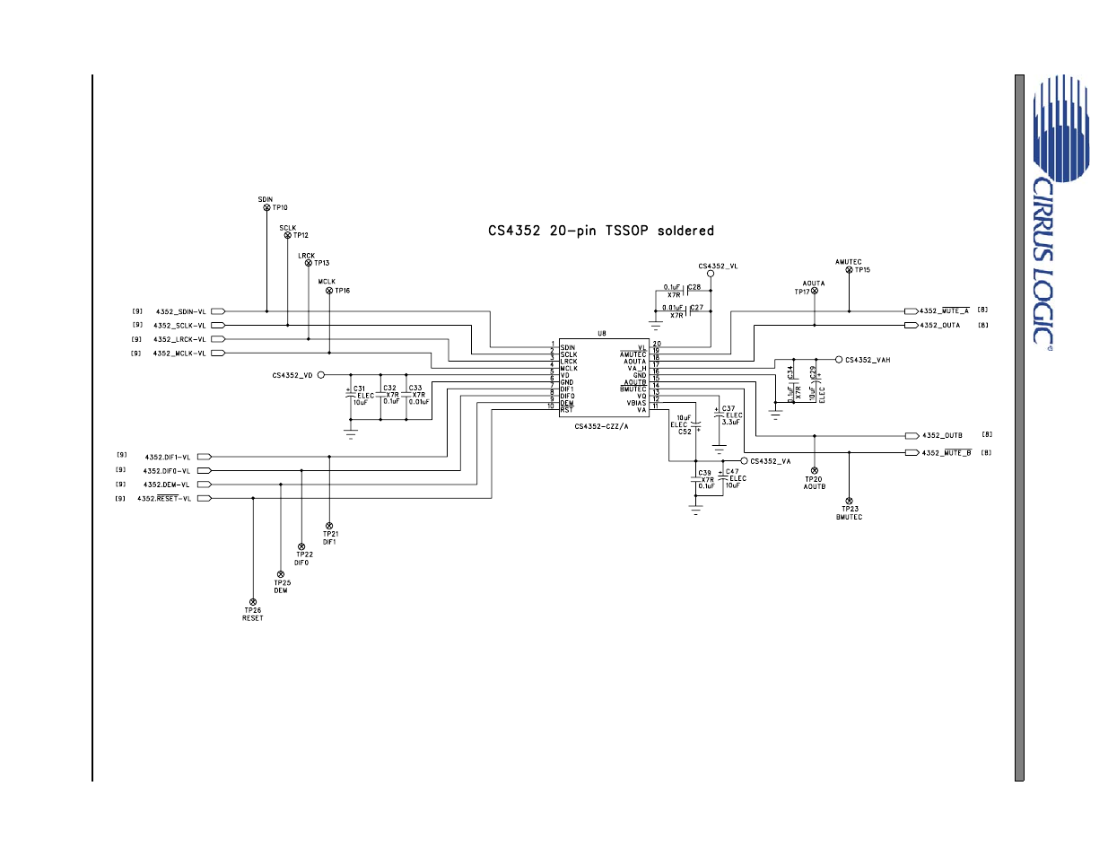 Figure 32. cs4352, Figures 32, Figure 32 | Cdb4352 | Cirrus Logic CDB435 User Manual | Page 13 / 21