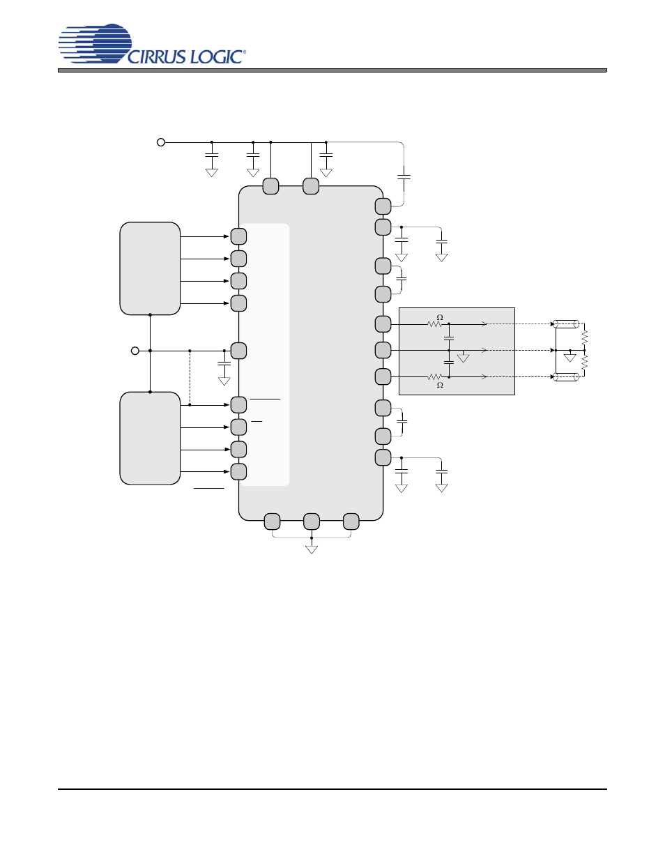 Typical connection diagram, Figure 3. typical connection diagram, Figure 3.typical connection diagram | Own in, Section 3, Cs4353 | Cirrus Logic CS4353 User Manual | Page 12 / 25