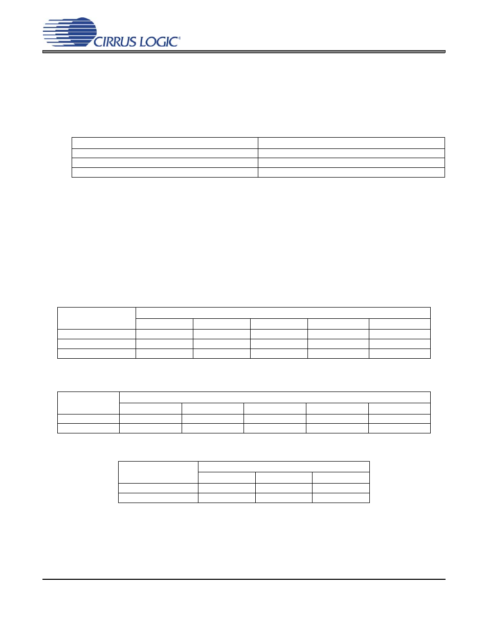 2 sample rate range/operational mode detect, Table 2. cs4353 operational mode auto-detect, 3 system clocking | Table 3. single-speed mode standard frequencies, Table 4. double-speed mode standard frequencies, Table 5. quad-speed mode standard frequencies, Cs4353 | Cirrus Logic CS4353 User Manual | Page 14 / 25