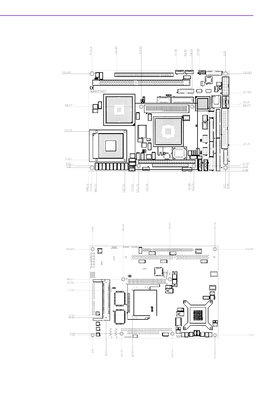 4 board layout: dimensions, Figure 1.2 board layout: dimensions (solder side), Board layout: dimensions | Advantech INTEL PCM-9587 User Manual | Page 12 / 82