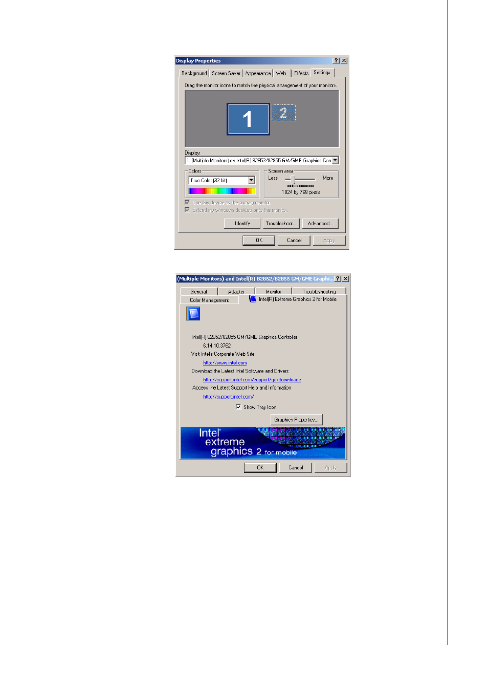 Chapter 5 p ci graphic | Advantech INTEL PCM-9587 User Manual | Page 39 / 82