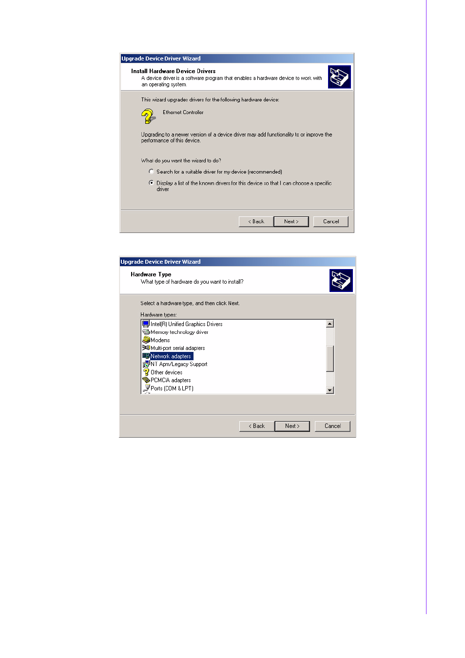 Chapter 7 l an configuration | Advantech INTEL PCM-9587 User Manual | Page 51 / 82