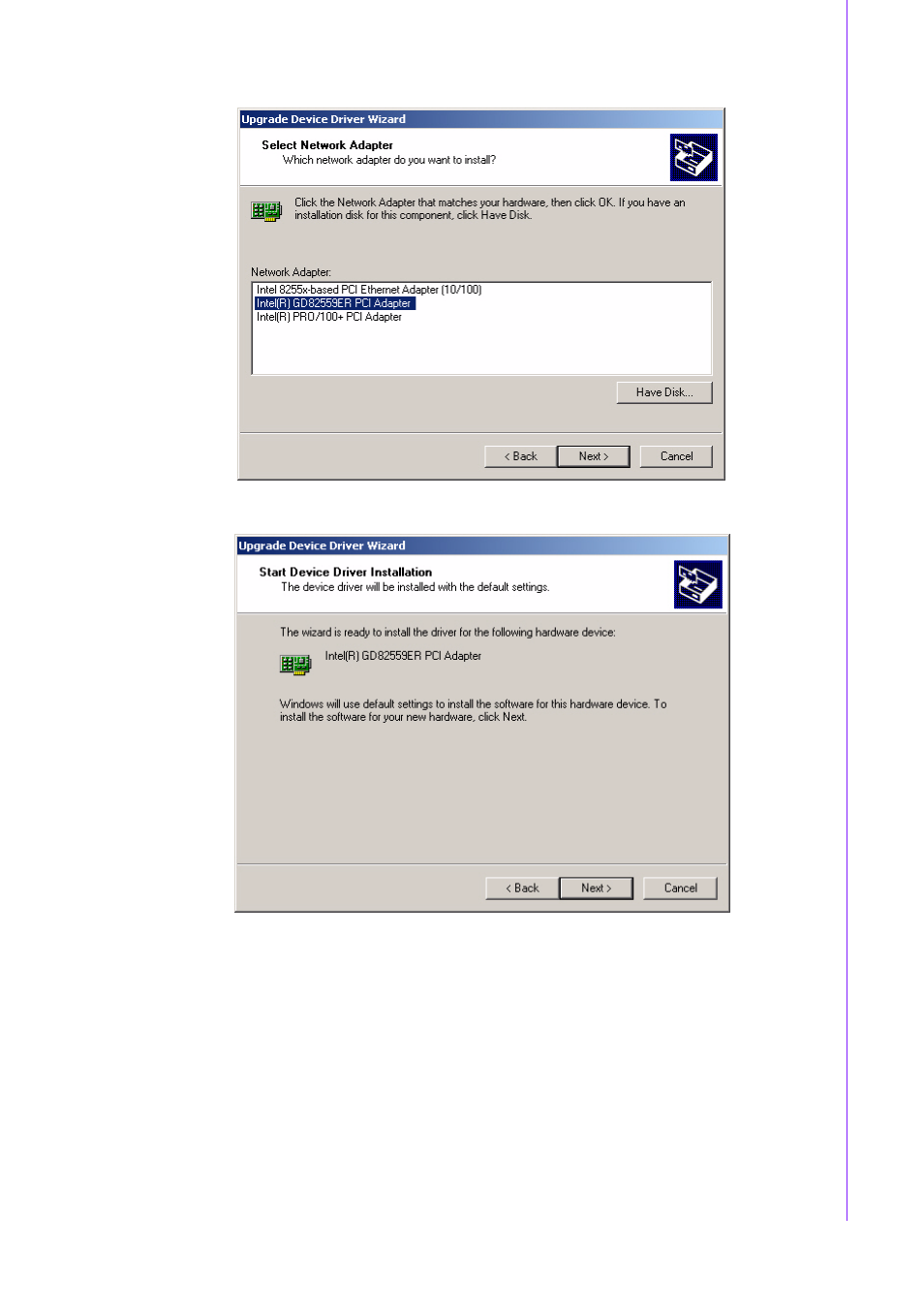 Chapter 7 l an configuration | Advantech INTEL PCM-9587 User Manual | Page 53 / 82