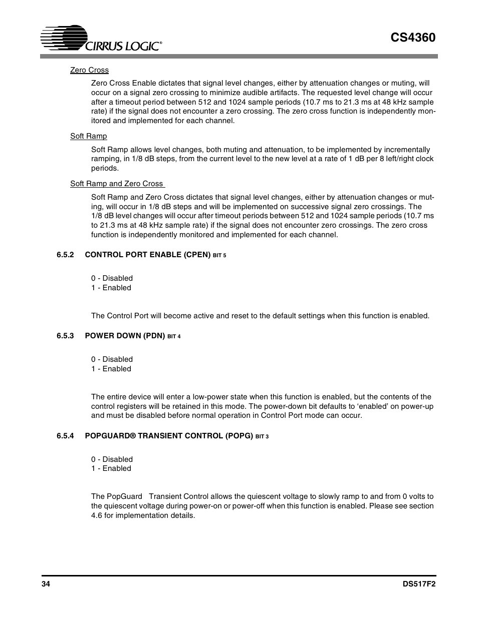 Cs4360 | Cirrus Logic CS4360 User Manual | Page 34 / 37