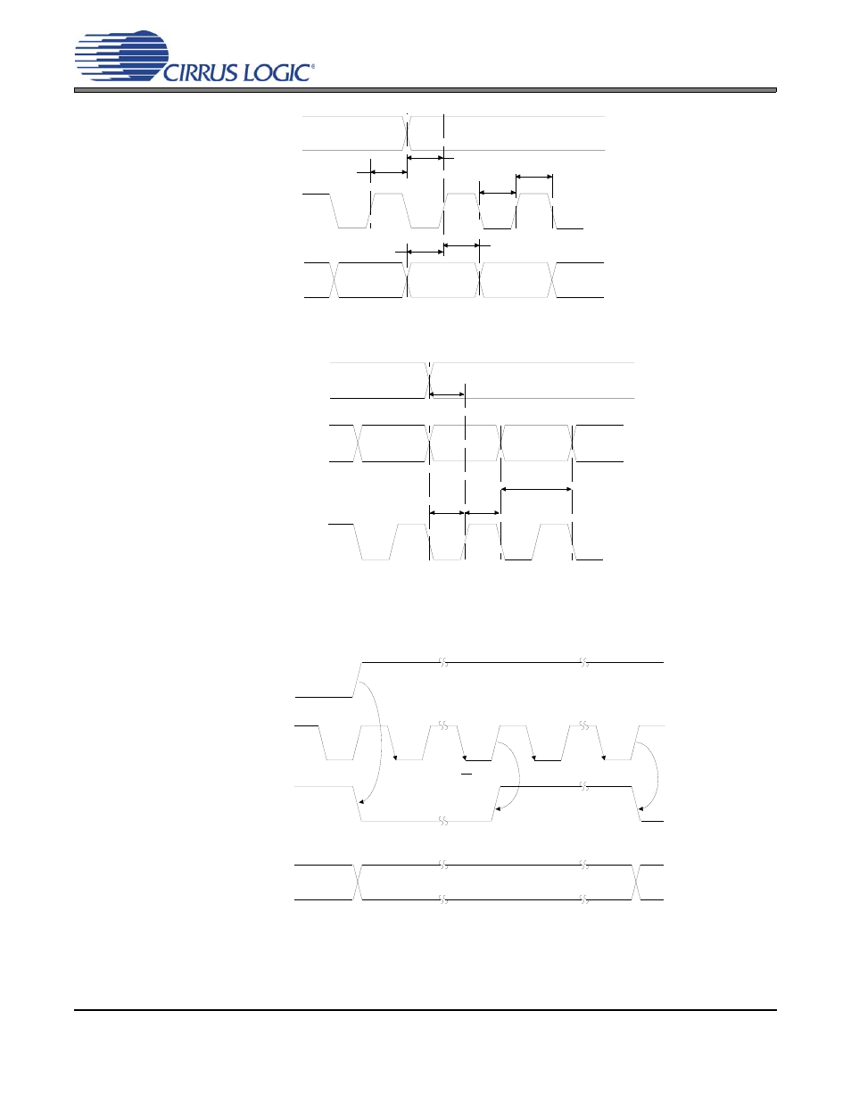 Figure 3. external serial mode input timing, Figure 4. internal serial mode input timing, Figure 5. internal serial clock generation | Cirrus Logic CS4361 User Manual | Page 10 / 24