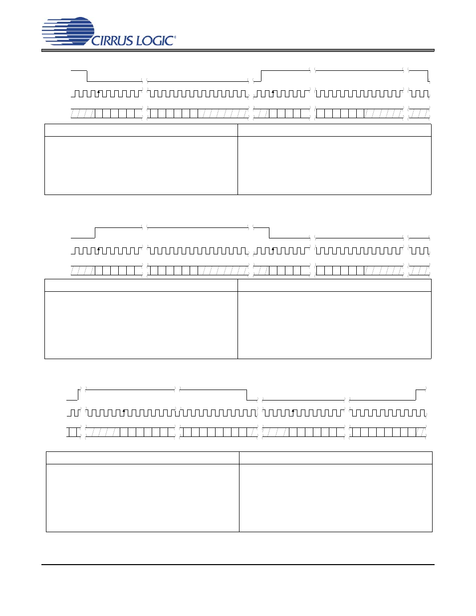 Figure 7. cs4361 data format (i·s), Figure 8. cs4361 data format (left-justified), Figure 9. cs4361 data format (right-justified 24) | Figures 7, Fer to | Cirrus Logic CS4361 User Manual | Page 13 / 24