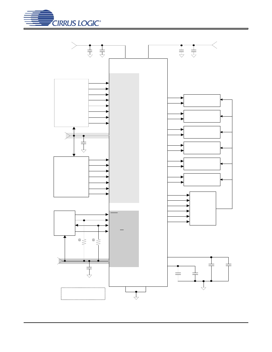 Typical connection diagram, Figure 5. typical connection diagram control port, V (see | Figure 5, C s 4362 | Cirrus Logic CS4362 User Manual | Page 13 / 42