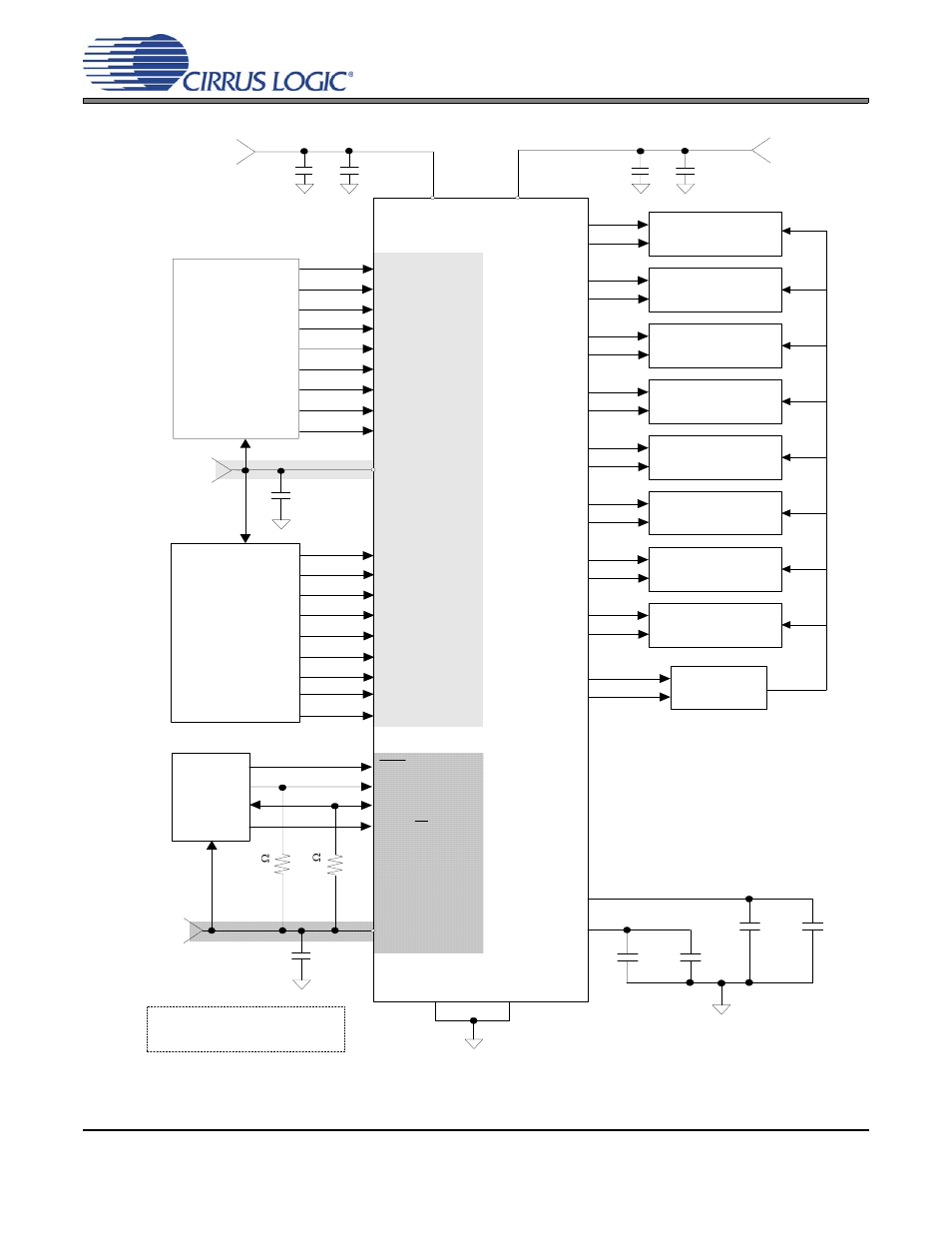 Typical connection diagram, Figure 5. typical connection diagram control port, V (see | Figure 5, Figures 5, C s 4 3 8 2 | Cirrus Logic CS4382 User Manual | Page 13 / 42