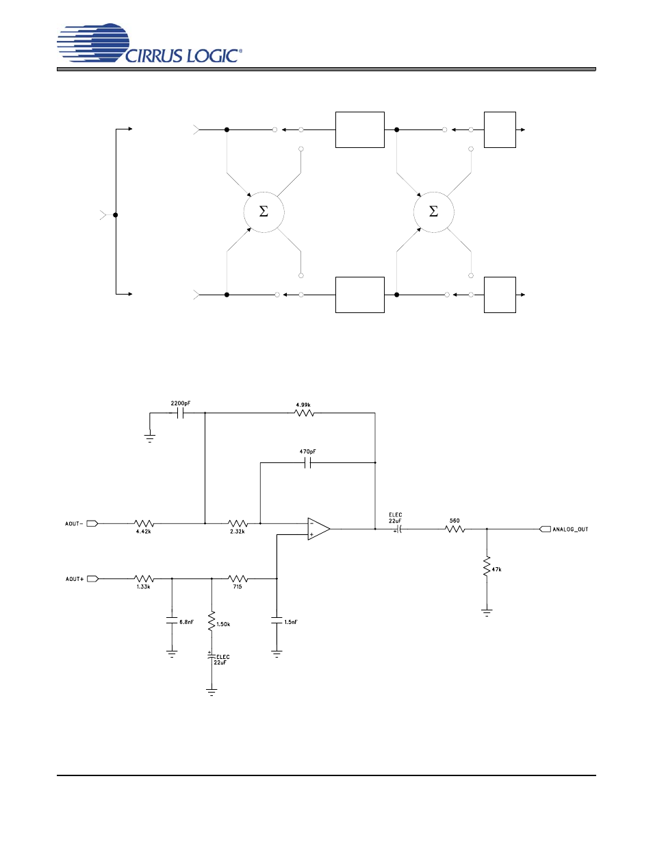 Figure 42. recommended output filter, Cs4382 | Cirrus Logic CS4382 User Manual | Page 39 / 42