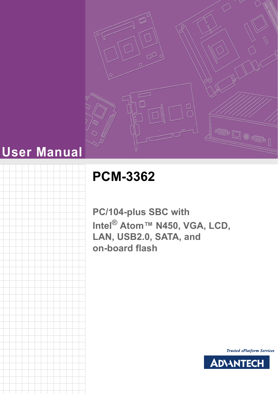 Advantech PCM-3362 User Manual | 88 pages