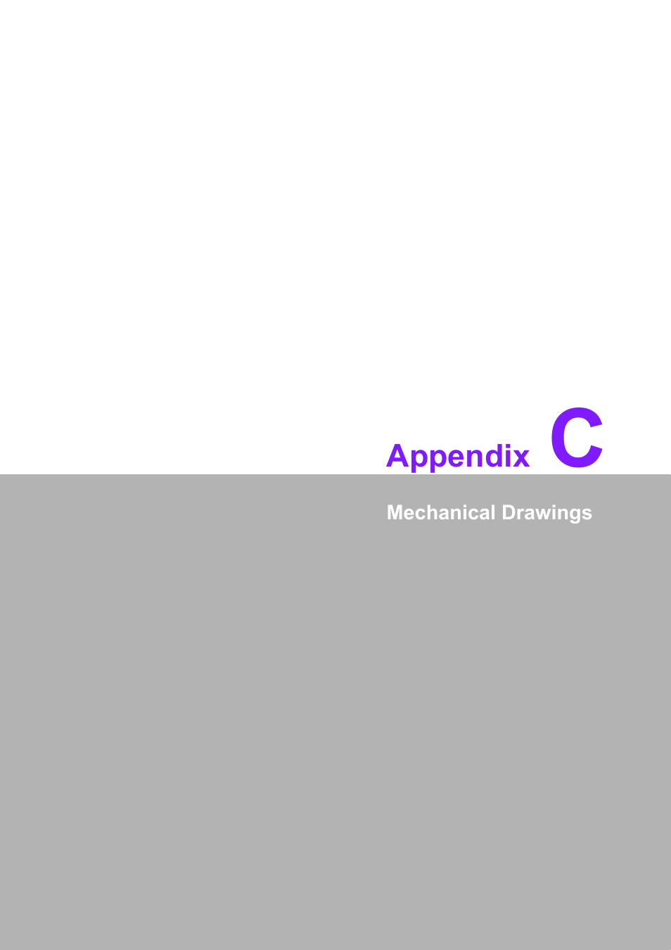 C mechanical drawings, Appendix c | Advantech PCM-3362 User Manual | Page 77 / 88