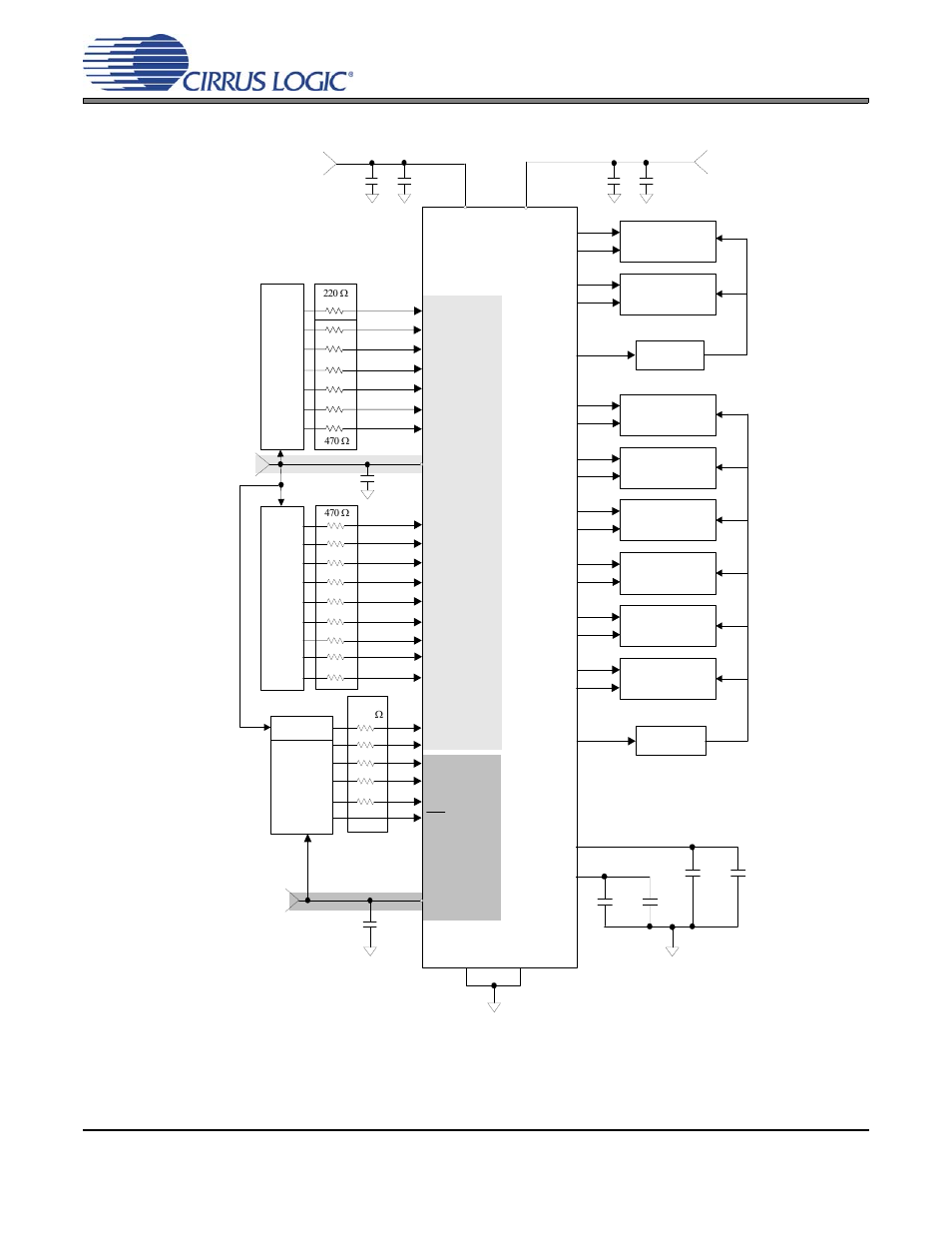 Figure 8. typical connection diagram, hardware, Figure 8.typical connection diagram, hardware, Cs4385 | Cirrus Logic CS4385 User Manual | Page 20 / 55