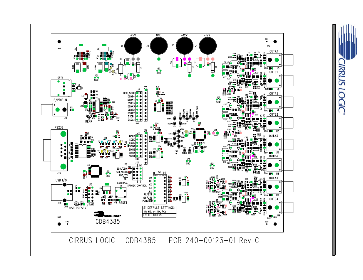 Figure 53. silkscreen top, Figure 53.silkscreen top, Figures 53 | Cdb4365 | Cirrus Logic CDB4365 User Manual | Page 27 / 30