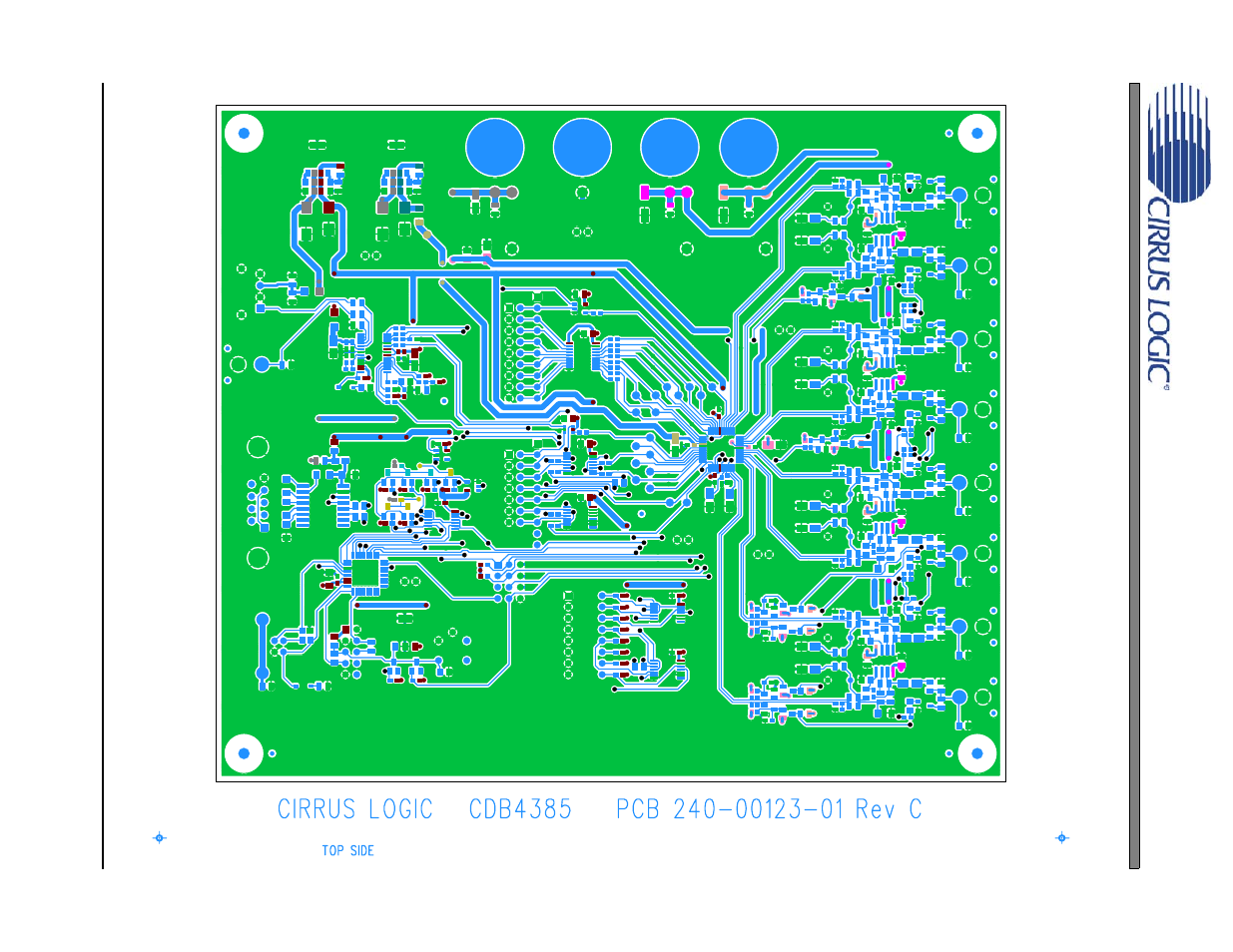 Figure 54. top side, Figure 54.top side, Cdb4365 | Cirrus Logic CDB4365 User Manual | Page 28 / 30