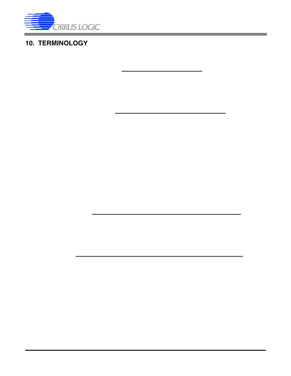 Terminology | Cirrus Logic CS4373A User Manual | Page 30 / 34