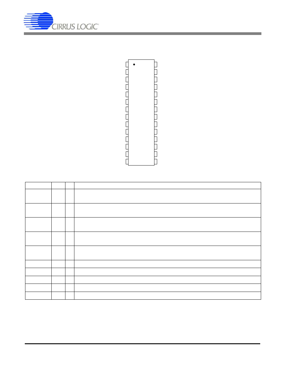 Pin description, Cs4373a | Cirrus Logic CS4373A User Manual | Page 31 / 34
