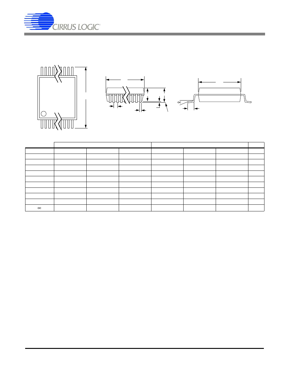 Package dimensions, Cs4373a, 28l ssop package drawing | Cirrus Logic CS4373A User Manual | Page 33 / 34