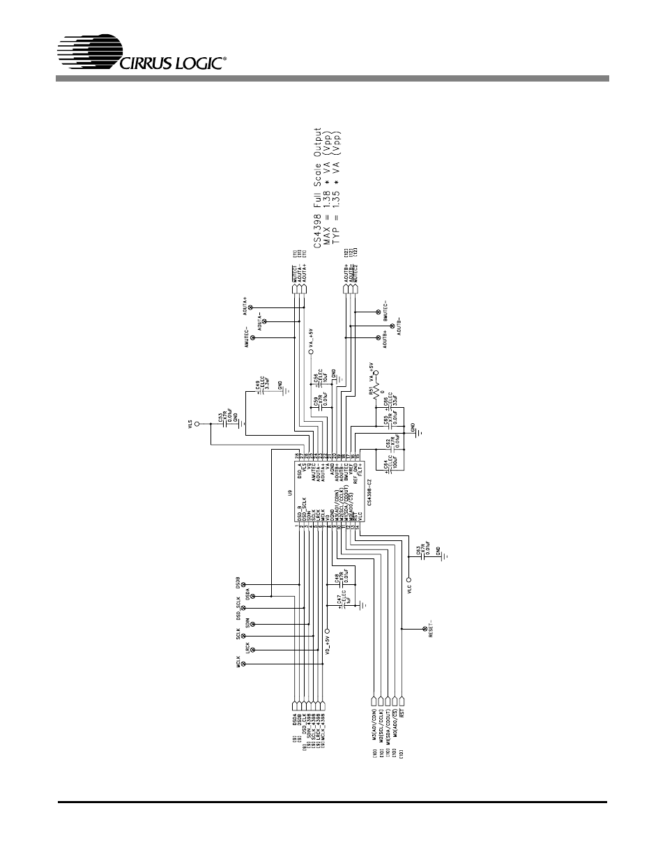 Figure 2. cs4398, 2 thr, Cdb4398 | Cirrus Logic CDB4398 User Manual | Page 7 / 18