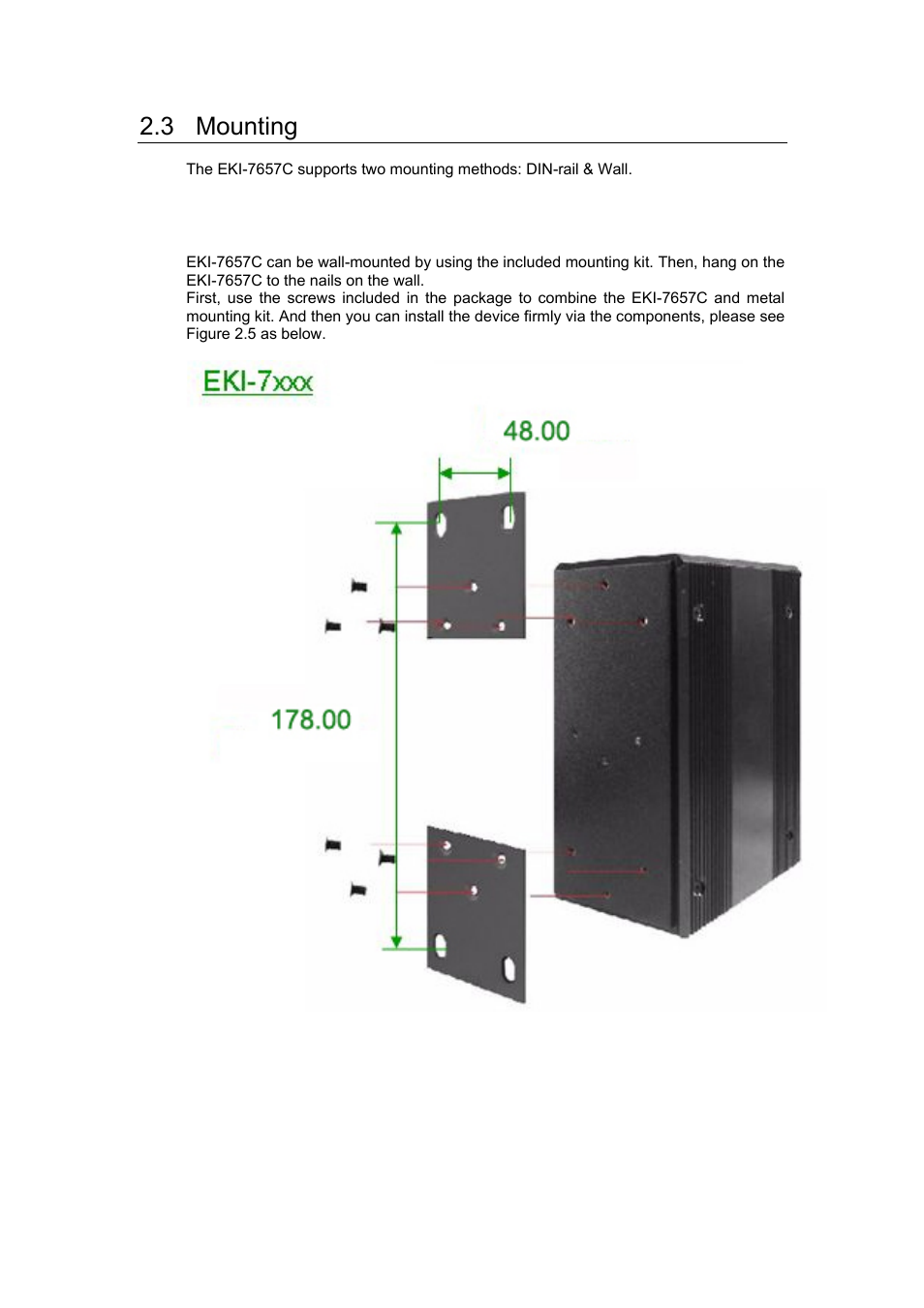 3 mounting | Advantech EKI-7657C User Manual | Page 25 / 110