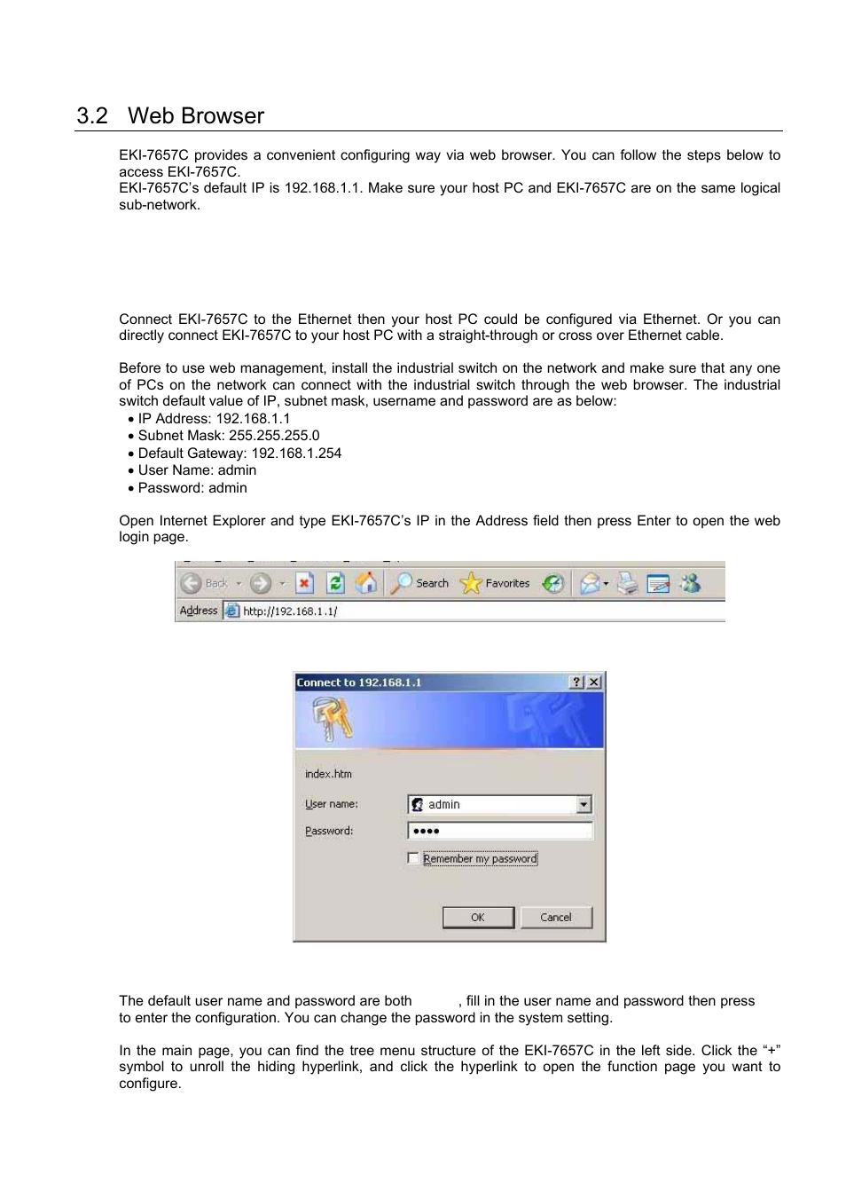 2 web browser | Advantech EKI-7657C User Manual | Page 49 / 110