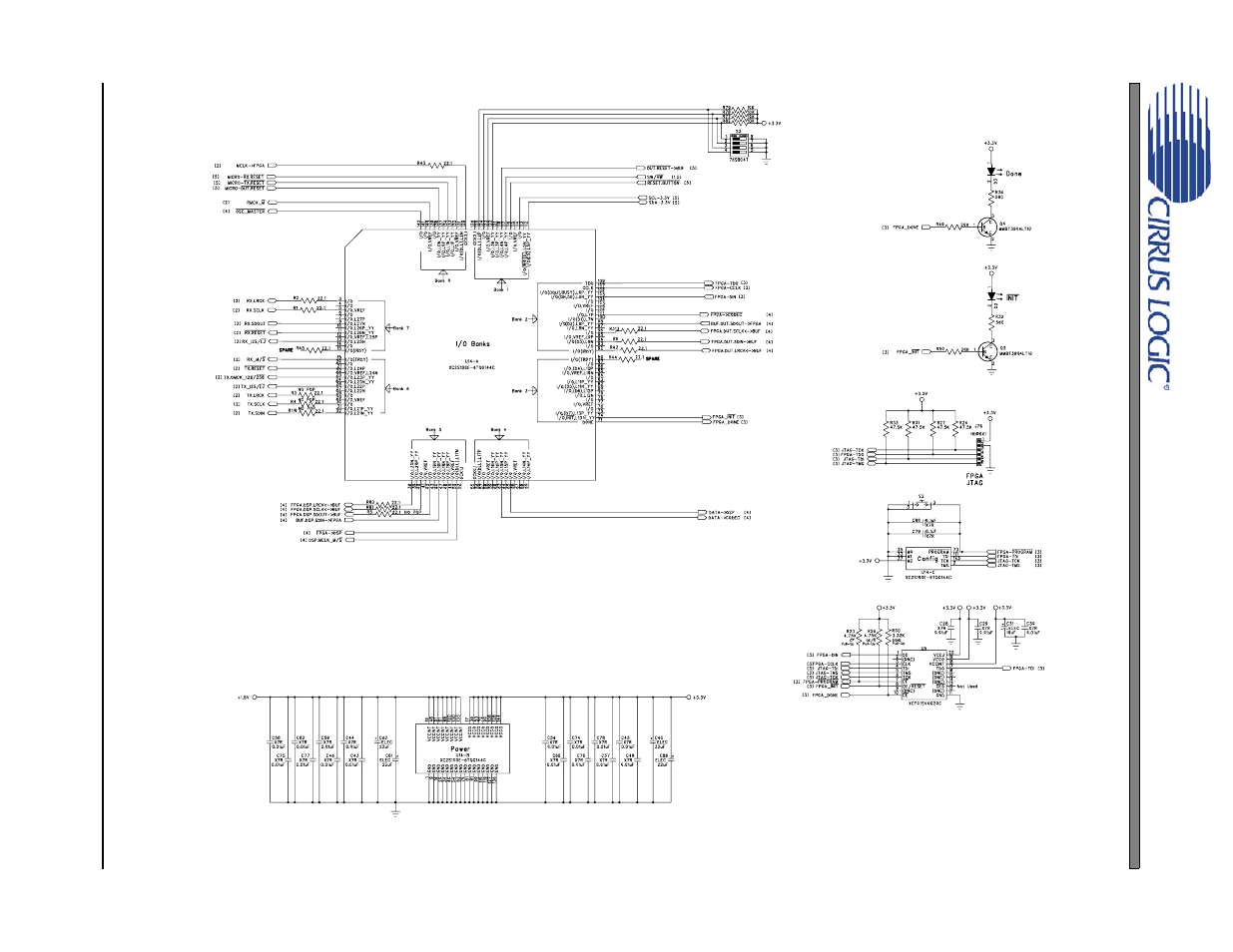 Figure 12. fpga (schematic sheet 3), Figure 12.fpga (schematic sheet 3), Cdb43l21 | Cirrus Logic CDB43L21 User Manual | Page 18 / 25