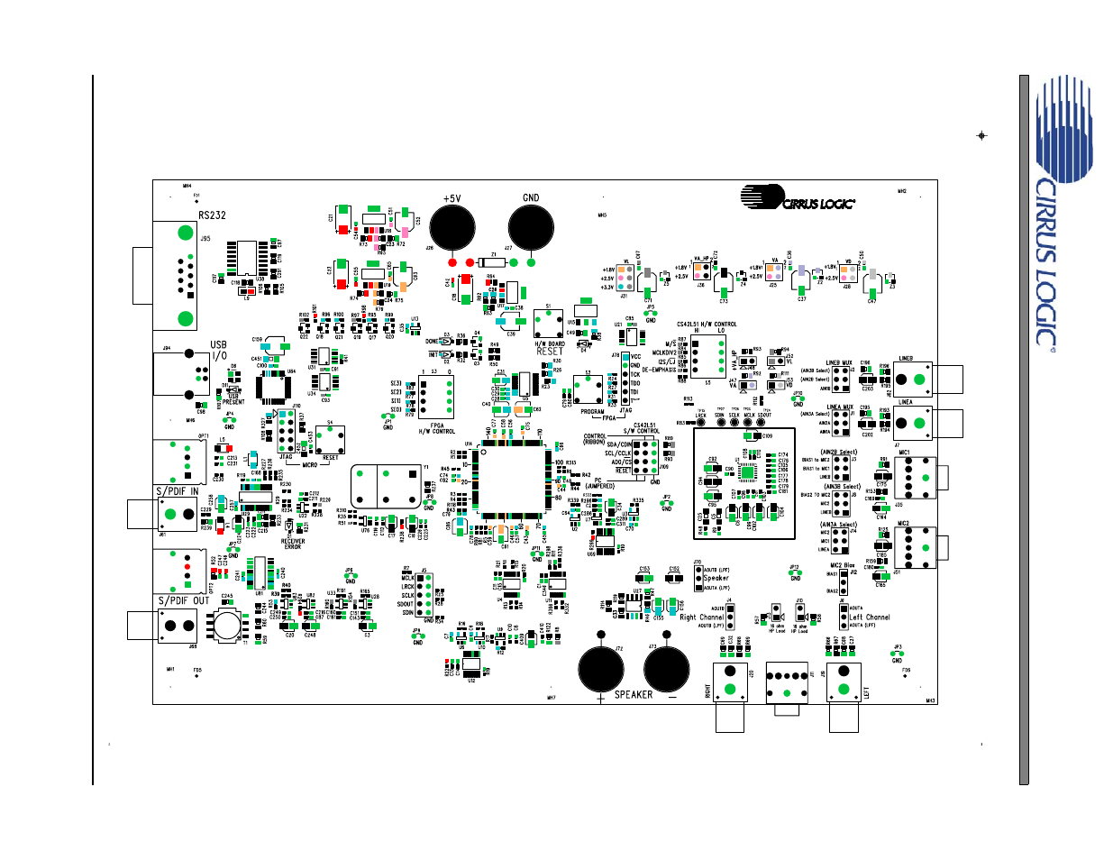 Cdb43l21 layout, Figure 16. silk screen, Figure 16.silk screen | Cirrus Logic CDB43L21 User Manual | Page 22 / 25