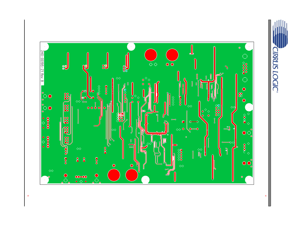 Figure 18. bottom-side layer, Figure 18.bottom-side layer, Cdb43l21 | Cirrus Logic CDB43L21 User Manual | Page 24 / 25
