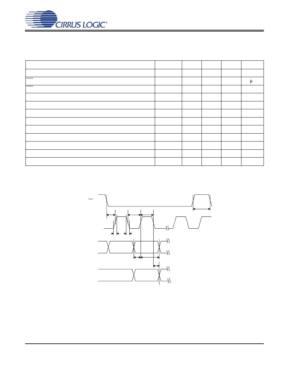 Figure 9. control port timing - spi format, Figure 9.control port timing - spi format | Cirrus Logic CS44600 User Manual | Page 15 / 76