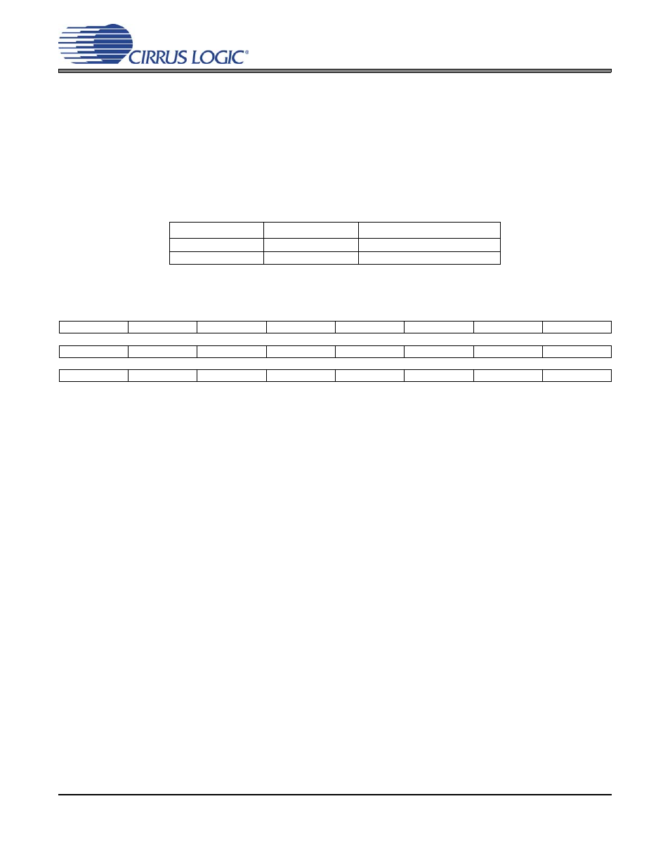 2 decimator scale (dec_scale[18:0]), 34 decimator outd (addresses3bh,3ch,3dh), 1 decimator outd (dec_outd[23:0]) | 34 decimator outd (addresses 3bh, 3ch, 3dh) | Cirrus Logic CS44800 User Manual | Page 75 / 80