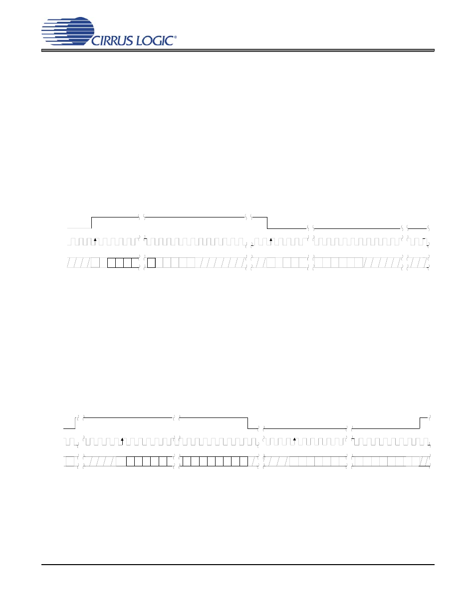 The serial audio interface formats, 1 left-justified data format, Figure3 standard left-justified format | 2 right-justified data format, Figure4 standard right-justified format, An282, Figure 3 standard left-justified format, Figure 4 standard right-justified format | Cirrus Logic AN282 User Manual | Page 3 / 6