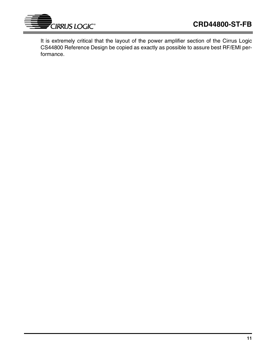 Cirrus Logic CRD44800-ST-FB User Manual | Page 11 / 28