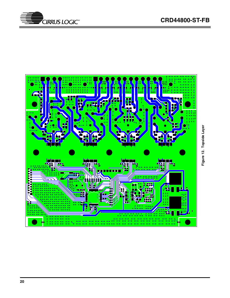Figure 12. topside layer | Cirrus Logic CRD44800-ST-FB User Manual | Page 20 / 28