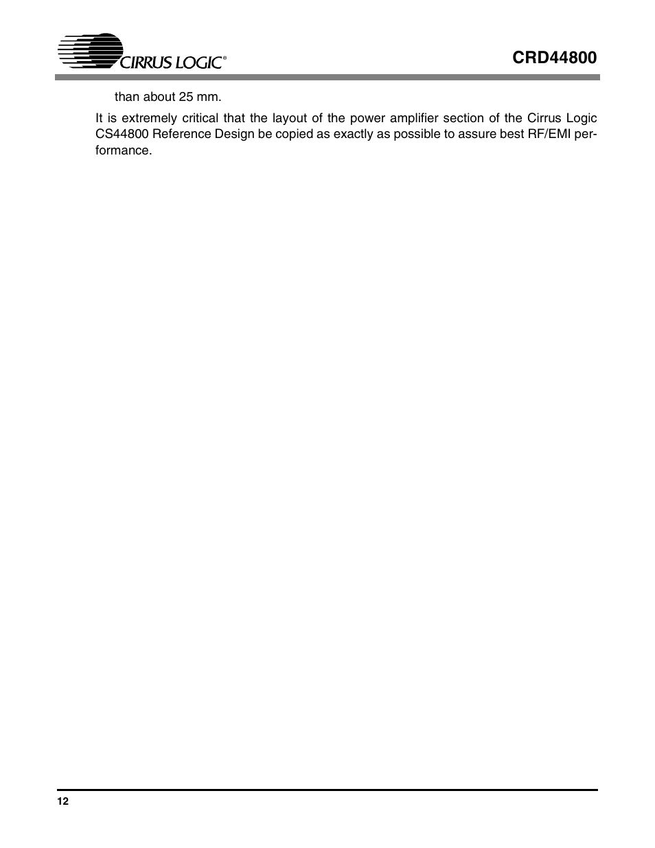 Cirrus Logic CRD44800 User Manual | Page 12 / 29