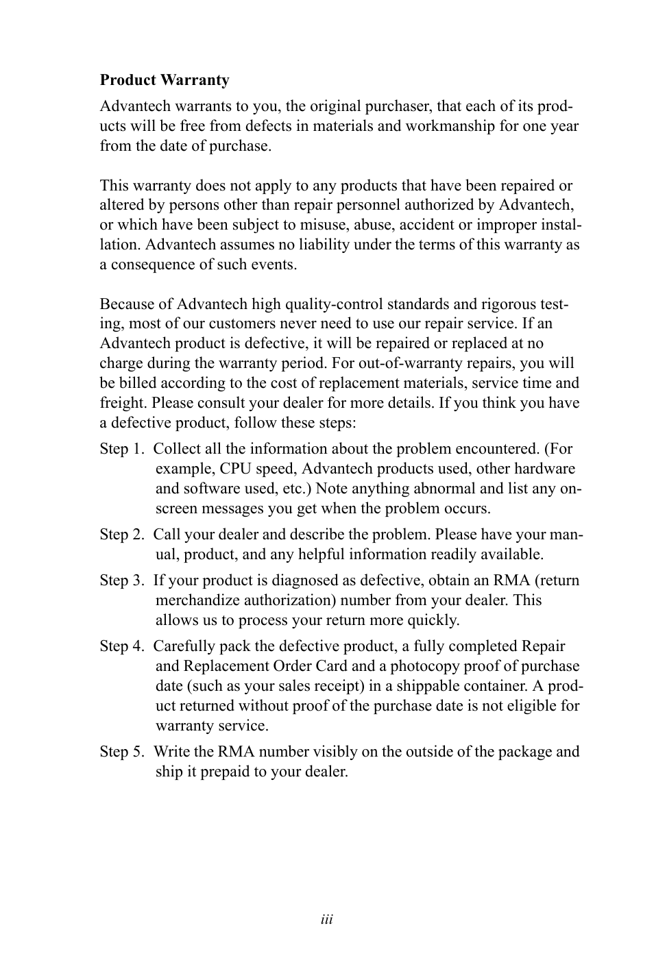 Advantech UNO 2173A/AF User Manual | Page 3 / 42