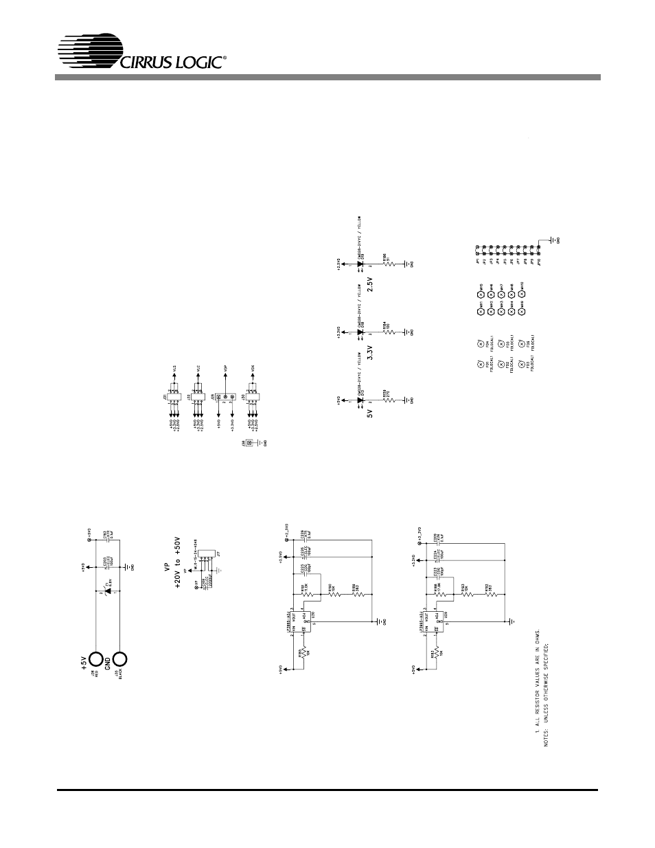 Schematics, Figure 4. power, 4 through | Cirrus Logic CDB44800 User Manual | Page 10 / 24