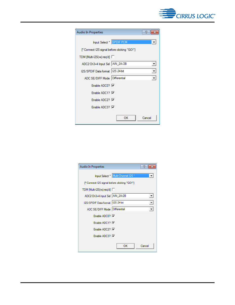 3 i2s audio input, 3 i2s audio input -5, Figure 4-6. selecting multi-channel i2s input -5 | S audio input | Cirrus Logic CDB470xx User Manual | Page 40 / 87