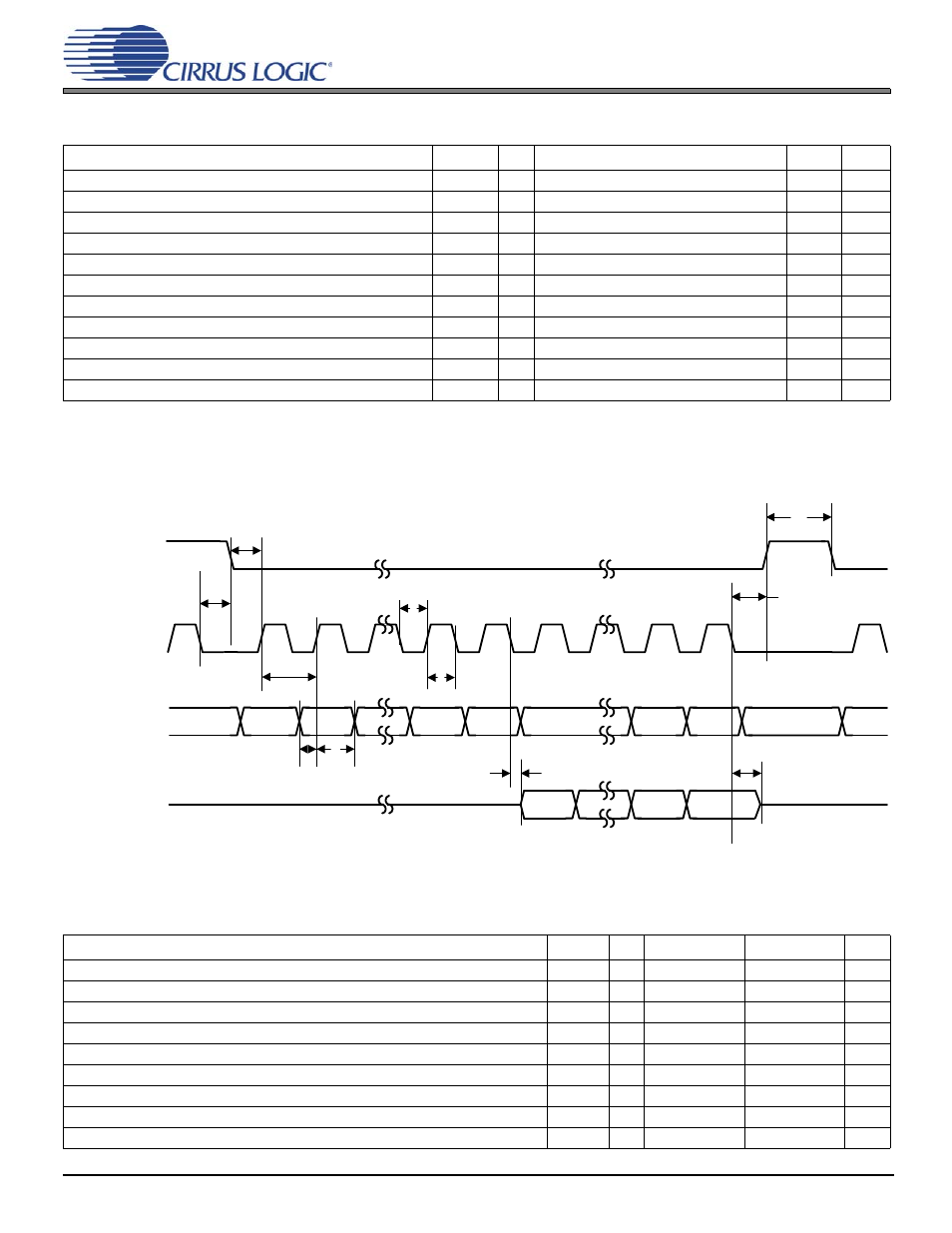 11 switching characteristics—serial control port–i, C slave mode, Ee_cs# scp_clk scp_miso scp_mosi | Cirrus Logic CS485xx User Manual | Page 13 / 23
