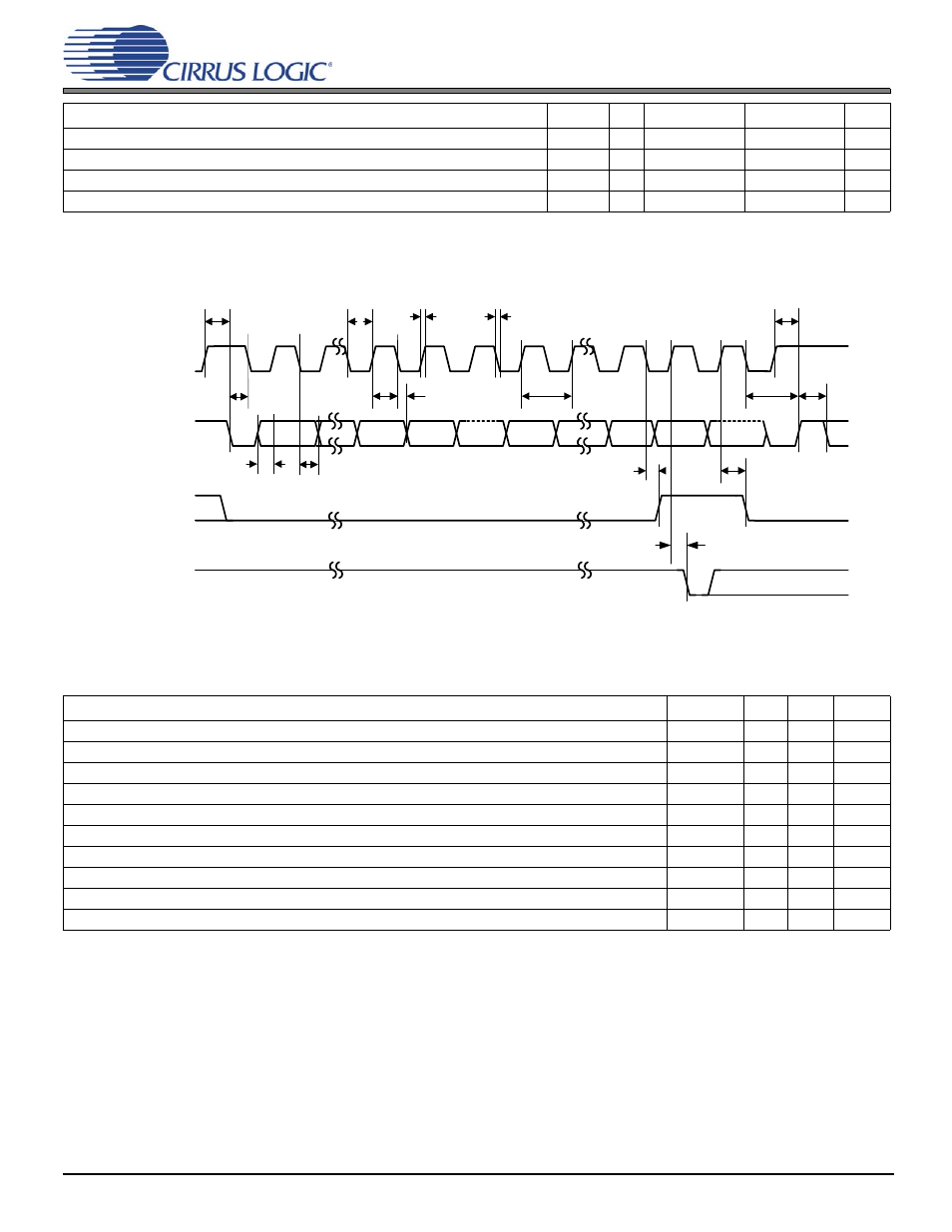 12 switching characteristics—serial control port–i, Figure 5-5. serial control port–i, C master mode | Cirrus Logic CS485xx User Manual | Page 14 / 23