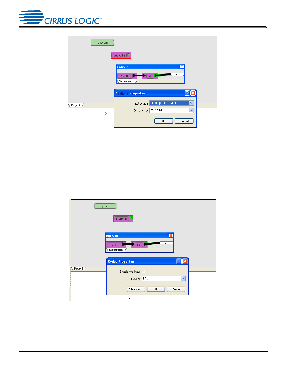 2 audio in via 8-channel adc, 3 audio in via usb, Figure 4-3. audio in via s/pdif in -3 | Figure 4-4. audio in via 8 channel adc -4, Own in, Fig. 4-3 | Cirrus Logic CDB48500-USB User Manual | Page 25 / 47