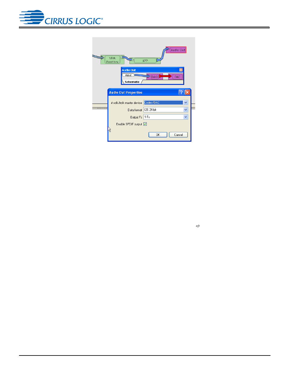 4 changing serial control protocol (i2c or spi), 4 changing serial control protocol (i2c or spi) -7, Figure 4-7. codec dac properties -7 | 4 changing serial control protocol (i, C or spi) | Cirrus Logic CDB48500-USB User Manual | Page 28 / 47